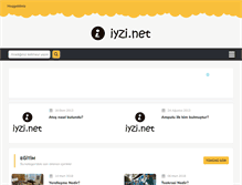 Tablet Screenshot of iyzi.net